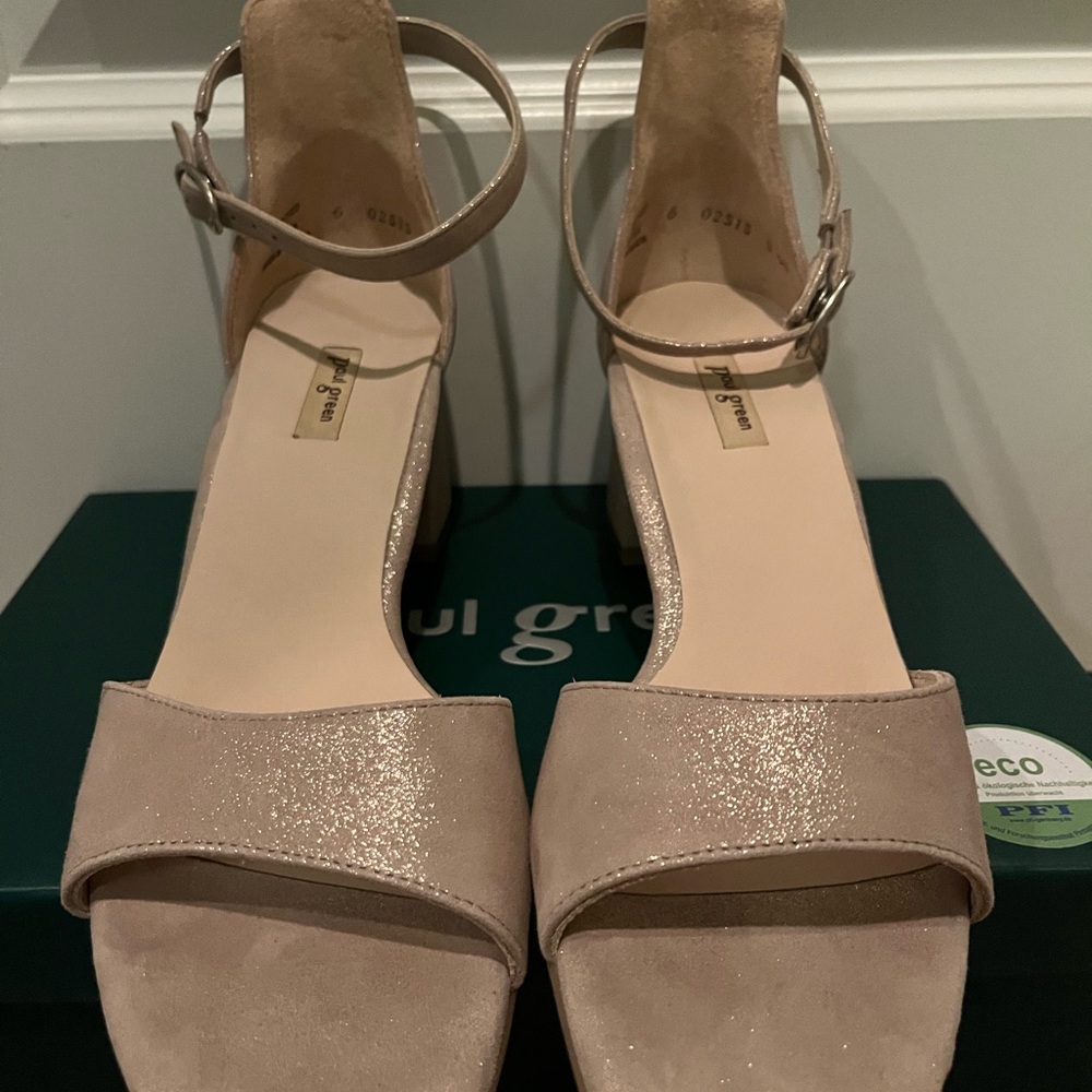 Paul Green “Barbie” Sandal – Metallic Suede – Size 8.5 – SOLD OUT – Brand New - Picture 6 of 11